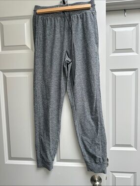 Fabletics Heather Gray Jogger Track Pants